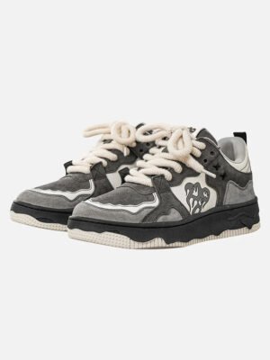 Vintage Niche Casual Couple Skate Shoes-1507