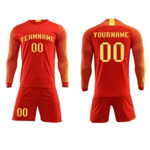 Custom Long Sleeve Practice Soccer Uniforms