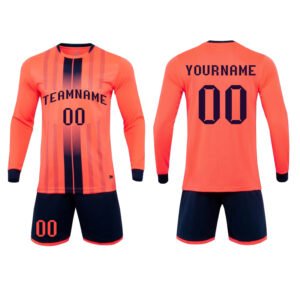 Personalized long sleeve soccer uniforms