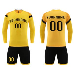 Personalized long sleeve sports soccer jersey